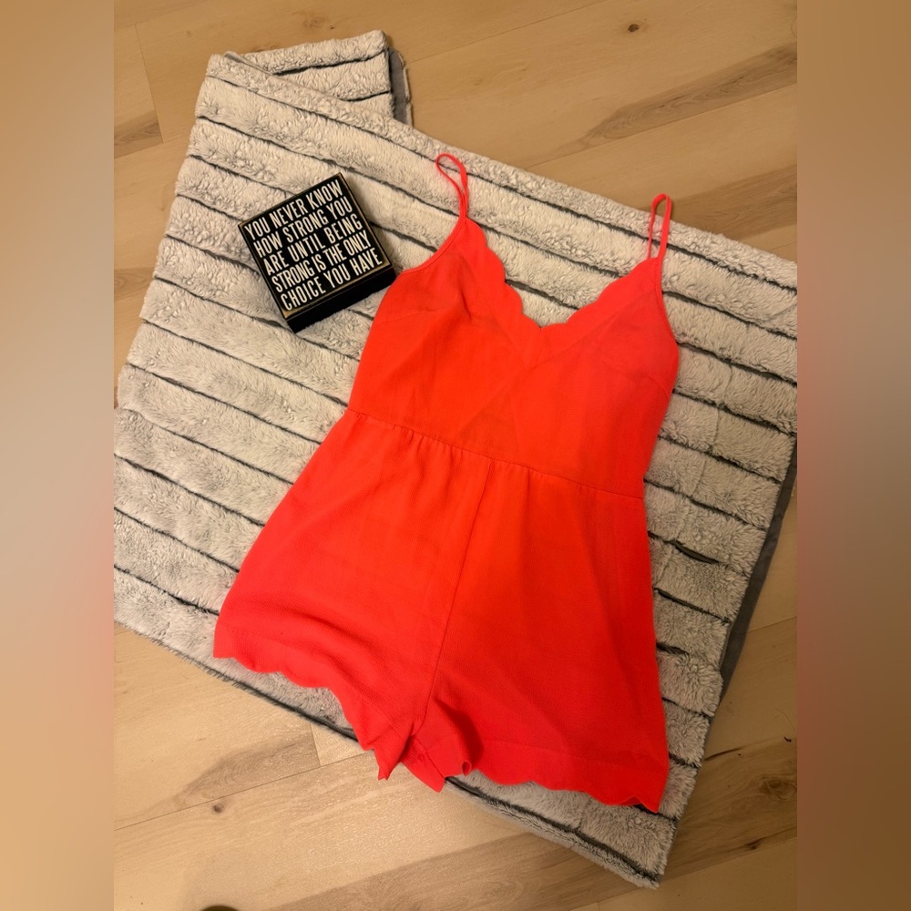 Lush Bright Coral Kids One Piece